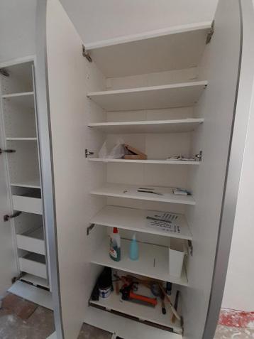 3x Ikea Metod hoge keukenkasten hoogglans wit Ringhult - afbeelding 4