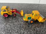 CORGI TOYS 459 ROAD ROLLER en 50 Massey Ferguson 50B, Ophalen of Verzenden, Zo goed als nieuw, Hijskraan, Tractor of Landbouw