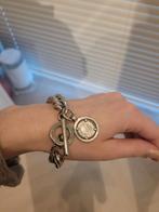 TOV Essentials zilverkleurige armband met bedel, Sieraden, Tassen en Uiterlijk, Staal, Verzenden, Zo goed als nieuw, Met bedels of kralen