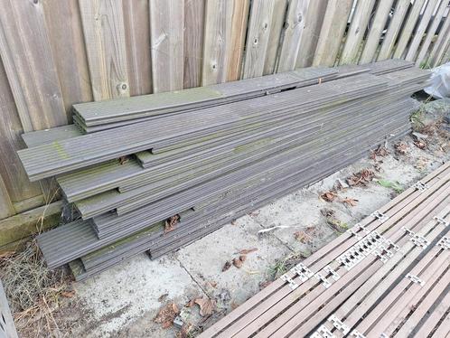 Kunststof Vlonderplanken Composiet, Doe-het-zelf en Verbouw, Hout en Planken, Gebruikt, Plank, Overige houtsoorten, Minder dan 200 cm