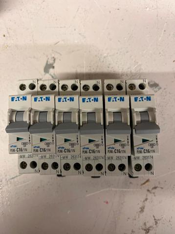 Eaton xPole PLN6-C16/1N Schakelaars 6x beschikbaar voor biedingen