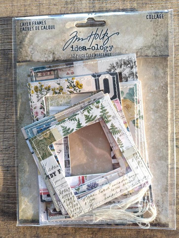 Tim Holtz Idea-ology Layer Frames Collage, Hobby en Vrije tijd, Scrapbooking, Nieuw, Frame of Mal, Ophalen of Verzenden