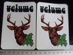 2x sticker veluwe logo hert gewei vintage, Verzamelen, Verzenden, Zo goed als nieuw, Dier en Natuur