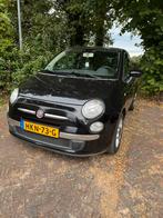 Fiat 500 1.2 2011 Zwart, Auto's, Fiat, 4 cilinders, 840 kg, Leder en Stof, Zwart