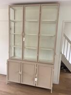 Buffetkast zwart metaal glas exclusief 142 cm breed actie, 100 tot 150 cm, 200 cm of meer, Nieuw, Ophalen of Verzenden