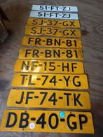 Lot van 10 oude Kentekenplaten  NL, Verzamelen, Ophalen of Verzenden, Gebruikt, Auto's