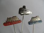 Trix Express treinen speldjes 3 x, Verzamelen, Verzenden, Gebruikt, Transport, Speldje of Pin