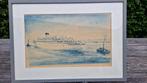 Kleuren Litho van m.s. Oranje van Ad M Oudes, Antiek en Kunst, Kunst | Schilderijen | Klassiek, Ophalen