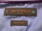 Exclusief kostuumhemd Etro in nieuwstaat, Paars, Ophalen of Verzenden, Zo goed als nieuw, Halswijdte 41/42 (L)