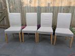 Henriksdal eetkamerstoelen (Ikea), 4 of 6 stuks, Ophalen, Hout, Gebruikt, Grijs
