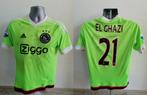 Ajax 2015-16 uit shirt maat YXL El Ghazi 21 handtekeningen, Maat XS of kleiner, Ophalen of Verzenden, Zo goed als nieuw, Shirt