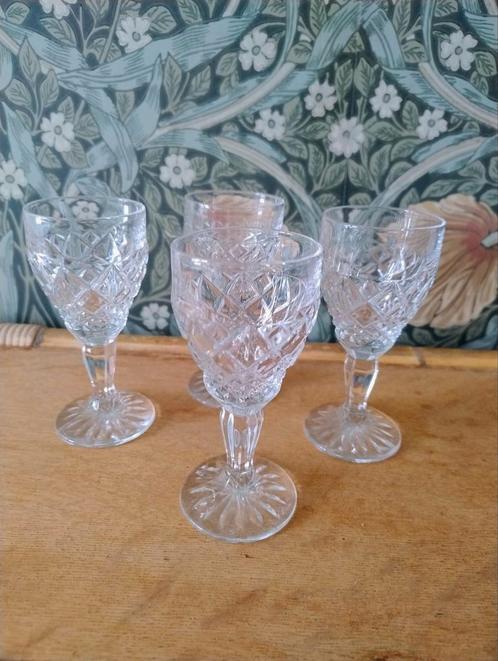 Prachtig! 4x Christopher Stuart Regency wijnglas, Antiek en Kunst, Antiek | Glas en Kristal, Ophalen of Verzenden