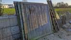 3 dichte schuttingen 1,80x1,80 GRATIS, Ophalen of Verzenden, Zo goed als nieuw, Hout, Tuinhek