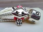 Pandora Disney Marie bedel kat poes roze 799386C01 ZGAN!!!, Sieraden, Tassen en Uiterlijk, Bedels, Pandora, 1 bedel, Ophalen of Verzenden