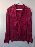 Voile fuchsiaroze blouse met bloemmotiefje Expresso maat 42, Expresso, Maat 42/44 (L), Ophalen of Verzenden, Zo goed als nieuw