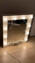 Vanity Spiegel met Lampen, Vierkant, Ophalen of Verzenden, Zo goed als nieuw, Minder dan 100 cm