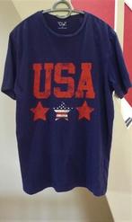 Donkerblauw T-shirt USA Stars and Stripes, Maat 38/40 (M), Blauw, Ophalen of Verzenden, Zo goed als nieuw