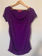 Mooie paarse Tantilly top met waterval hals., Paars, Maat 42/44 (L), Ophalen of Verzenden, Zo goed als nieuw