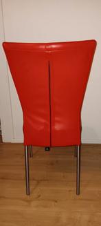 4 HVS Rode Eetkamerstoelen - Zo Goed Als Nieuw!, Huis en Inrichting, Ophalen, Zo goed als nieuw, Vier, Modern