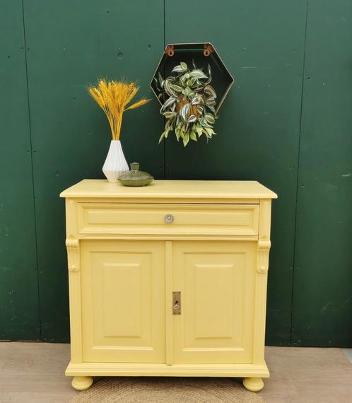 Dressoir / halkastje Sunny Yellow, Huis en Inrichting, Kasten | Ladekasten, Zo goed als nieuw, Minder dan 100 cm, 50 tot 100 cm