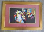 Mooi ingelijste popart afbeelding van de Beatles, Ophalen, Minder dan 50 cm, Gebruikt, Foto of Poster