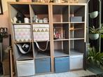 Ikea kallax 2x 8 vakken grijs, Ophalen, Gebruikt