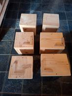Bedverhogers (6 stuks) - Hout, Huis en Inrichting, Ophalen, Bruin, Hout, Eén