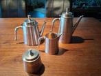 Verzilverde thee en koffie set, Antiek en Kunst, Antiek | Goud en Zilver, Ophalen of Verzenden, Zilver