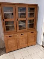 Vitrinekast teak, Ophalen of Verzenden, 25 tot 50 cm, 150 tot 200 cm