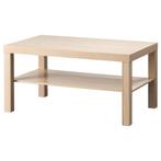 Ikea Lack tafel 90x55x45 wit gelazuurd eiken effect, Ophalen, 50 tot 100 cm, 50 tot 100 cm, Zo goed als nieuw