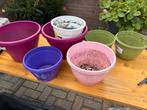 Bloempotten voor buiten, Tuin en Terras, Bloempotten, Ophalen, Kunststof, Gebruikt, Rond