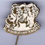 Knir Knar Knor oranje koper stripfiguurtje speldje ( S_070 ), Verzamelen, Verzenden, Nieuw, Figuurtje, Speldje of Pin