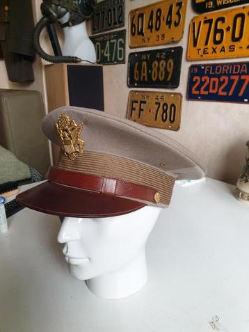 WW2 US Army Officers Cap Pink beschikbaar voor biedingen