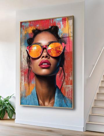 Uniek XXL Glasschilderij | Glamour Shades - 6 sizes beschikbaar voor biedingen