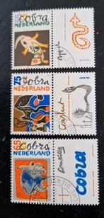 Nederland 1988 - nvph 1408-1410 - kunstbeweging Cobra -abw, Ophalen of Verzenden, Na 1940, Gestempeld