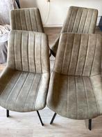 Eetkamer stoelen- groen, Ophalen, Overige kleuren, Zo goed als nieuw, Leer