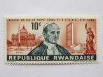 Postzegel Rwanda, Nr. 153, 10 Centimes 1966, Paus Paulus VI, Postzegels en Munten, Overige landen, Verzenden, Postfris