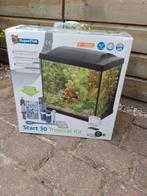 Gebruikt aquarium en toebehoren , 25 L met led verlichting, Dieren en Toebehoren, Vissen | Aquaria en Toebehoren, Ophalen, Gebruikt
