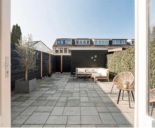 Tuin tegels 45m2 GRATIS!, Tuin en Terras, Tegels en Klinkers, Zo goed als nieuw, Terrastegels, Beton, 10 m² of meer, Ophalen