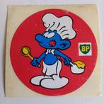 Leuke oude sticker.   Kok smurf.         BP., Verzamelen, Smurfen, Ophalen of Verzenden, Zo goed als nieuw