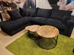 Hoekbank RIBSTOF 300 x 200 cm kleur zwart NIEUW!, Ophalen, Hoekbank, Vierpersoons of meer, 300 cm of meer