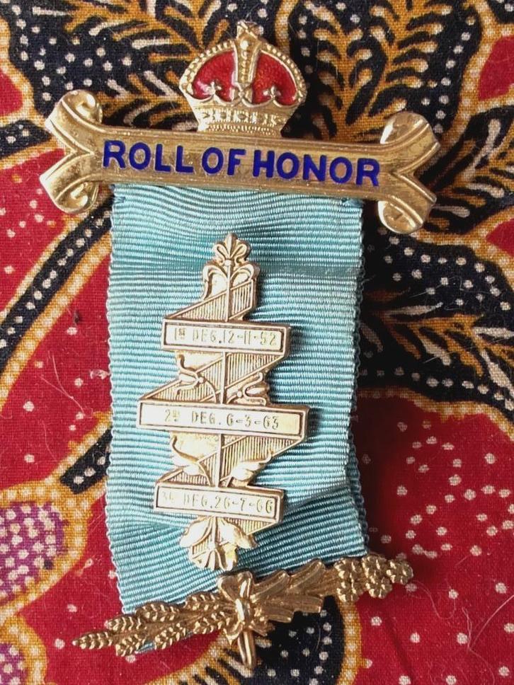 Vintage militaria Roll of Honor medaille uit Engeland., Antiek en Kunst, Antiek | Woonaccessoires, Ophalen of Verzenden