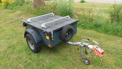 Bagagewagen met deksel en dakdragers, reservewiel, Auto diversen, Aanhangers en Bagagewagens, Gebruikt, Ophalen