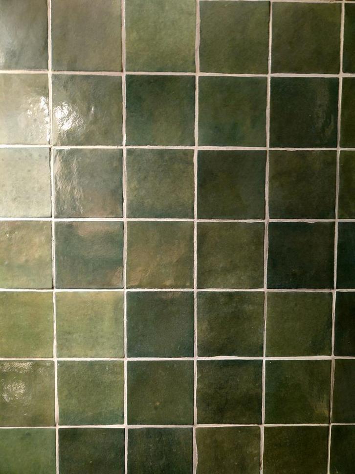 Groene Wandtegels (10x10cm), Doe-het-zelf en Verbouw, Tegels, Nieuw, Wandtegels, Keramiek, Minder dan 20 cm, Minder dan 20 cm
