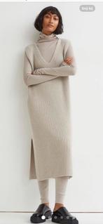 H&M premium cashmere wol blend lange jurk s, Kleding | Dames, Jurken, H&M, Beige, Ophalen of Verzenden, Zo goed als nieuw