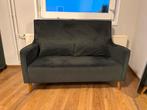 Grijze Velvet Loveseat met Kussens - Zo Goed Als Nieuw, Antiek en Kunst, Ophalen of Verzenden