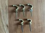 Koperen Haken 5 stuks (o.a. voor embrasse), Antiek en Kunst, Ophalen of Verzenden