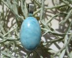 Larimar hangertje - goede kwaliteit 26mm, Ophalen of Verzenden, Mineraal