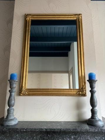 Spiegel + Kandelaar / Kaarsenstandaard beschikbaar voor biedingen