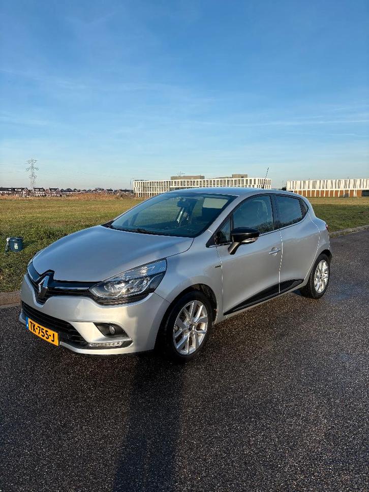 Renault Clio Energy TCe 90pk Eco2 S&S 2018 Grijs, Auto's, Renault, Clio, Airconditioning, Bluetooth, Cruise Control, Elektrische buitenspiegels